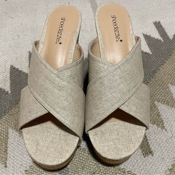Cork Wedge Sandals - Picture 1 of 4